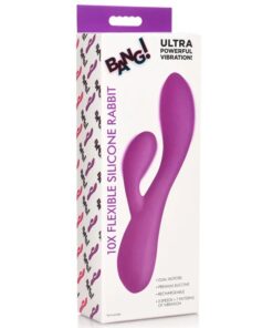 BG 10X Flexible Silicone Rabbit - Purple