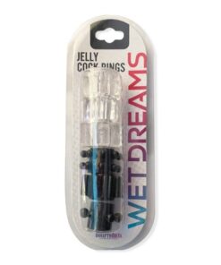 Jelly Stars Cock Ring Black/Clear