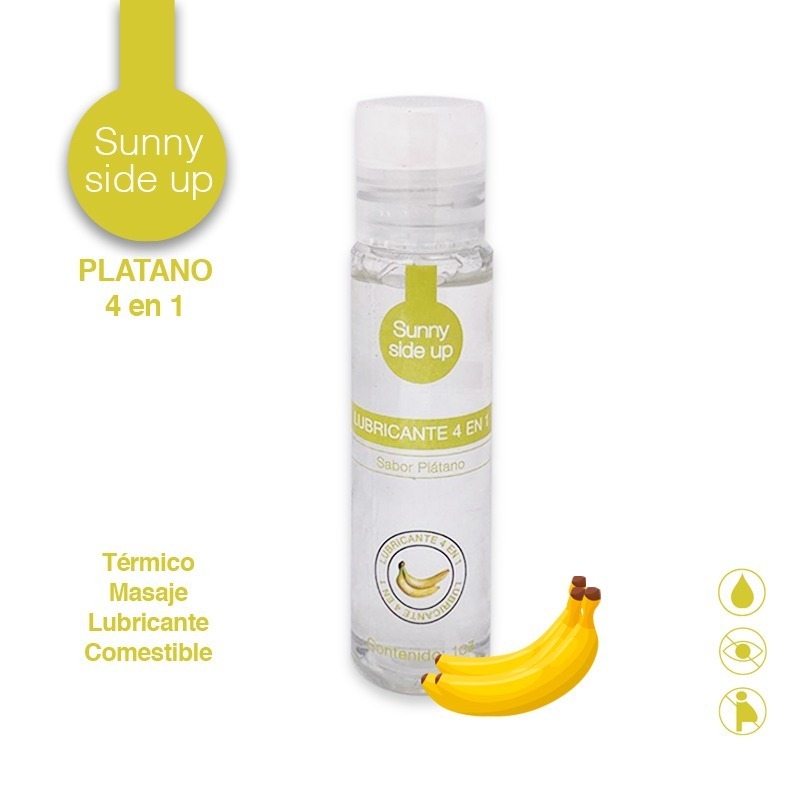 Lubricante Comestible Térmico Plátano 4 en 1 Sunny Side Up 30ml