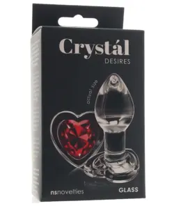 Crystal - Desires - Red Heart - Medium