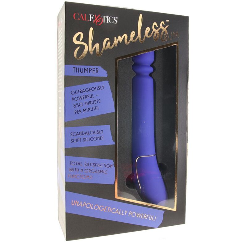 Vibrador de Empuje Shameless Slim Thumper Recargable Morado CalExotics