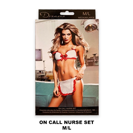 Disfraz Lencería Enfermera On Call Nurse Set M/L Dreams by Baci