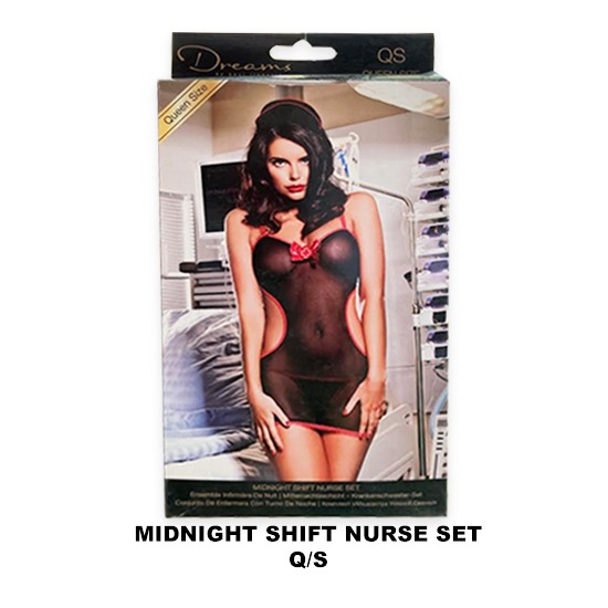 Disfraz de Enfermera de Turno Nocturno Midnight Shift Nurse Set Tallas Plus Baci Lingerie XL