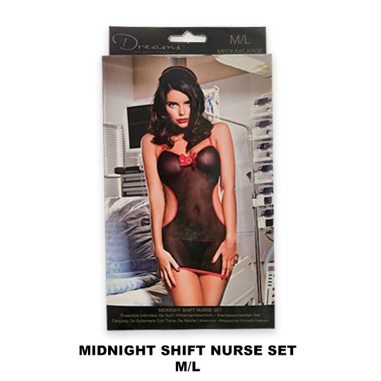 Disfraz Lencería Enfermera de Noche Midnight Shift Nurse Set M/L Dreams by Baci