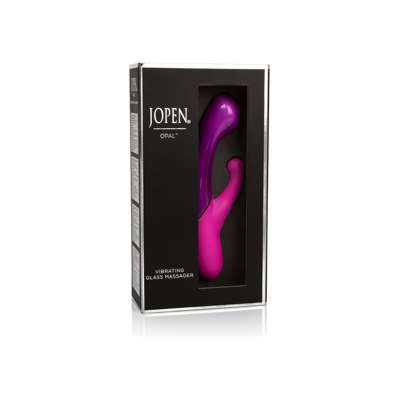 Vibrador de Vidrio con Doble Estimulación Opal Purple Jopen