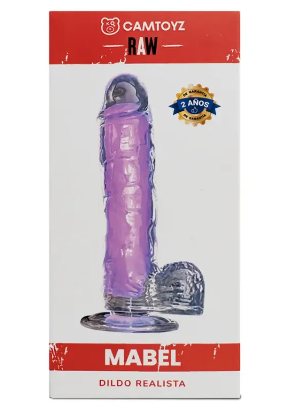 Dildo Realista Morado Mabel 18cm CamToyz