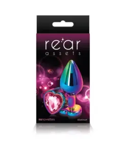 Rear Assets - Multicolor Heart - Medium - Pink