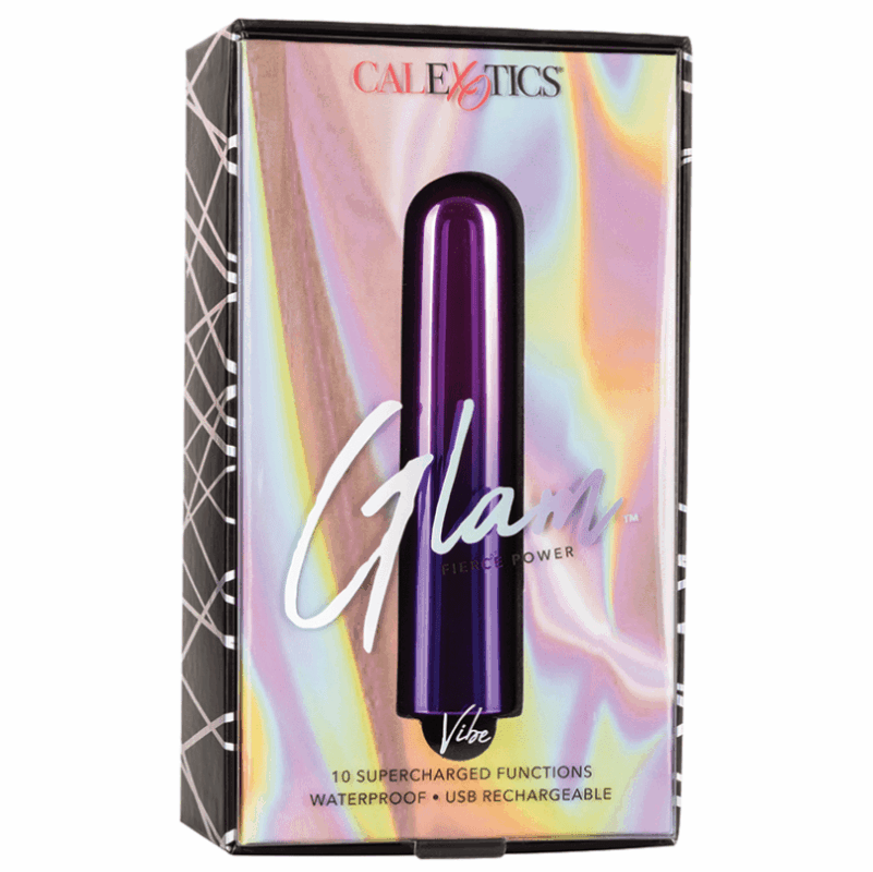 Vibrador tipo Bullet Glam Vibe Purple Recargable CalExotics
