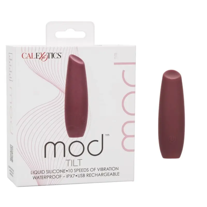 Vibrador para Punto G y Clítoris MOD Tilt Burgundy CalExotics