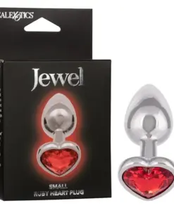 JEWEL SMALL RUBY HEART PLUG