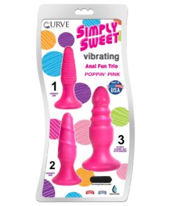 Vibrating Anal Fun Trio - Pink