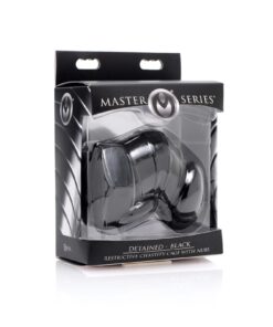 MS Detained Chastity Cage Black
