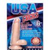 USA Cocks 6" Ameriskin Dual Density Dildo - Light