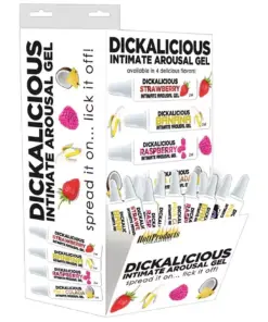 DICKALICIOUS ASSORTED FLAVORS 144PC/DISPLAY 2ML TUBES