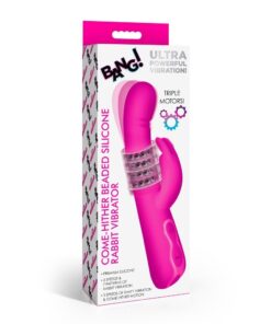 BG Come-Hither Beaded Silicone Rabbit Vibrator
