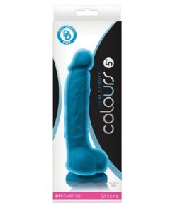 Colours - Dual Density - 5" Dildo - Blue
