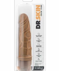 Dr. Skin - Cock Vibe 3 - 7.25 inch Vibrating Cock - Mocha
