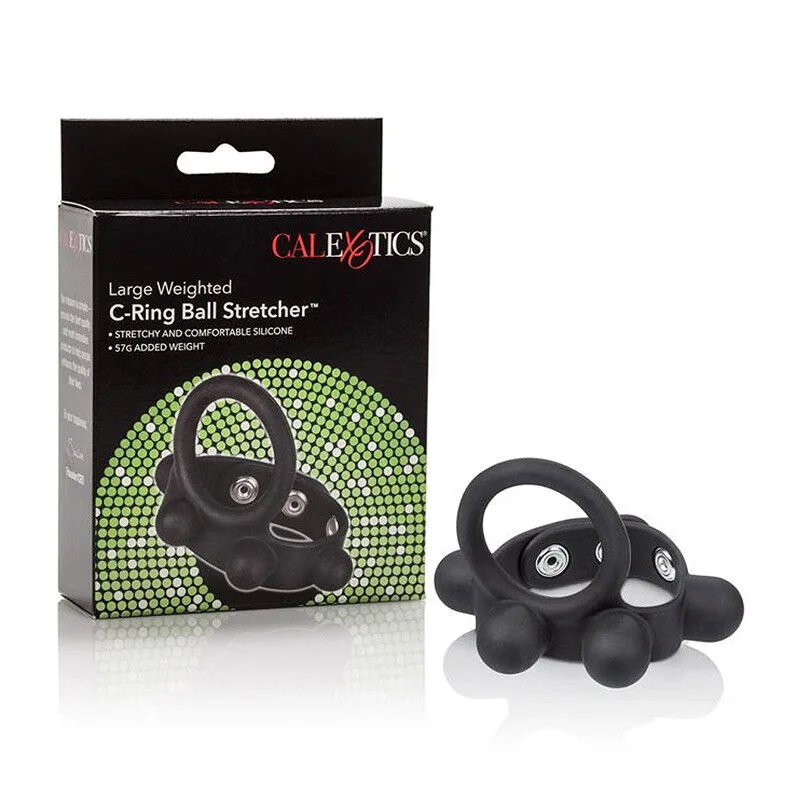 Anillo C-Ring y Estirador de Testículos Pesado CalExotics Grande CalExotics