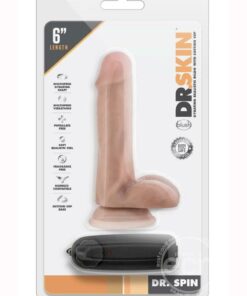 Dr. Skin - Dr. Spin - 6 inch Gyrating Realistic Dildo - Vanilla