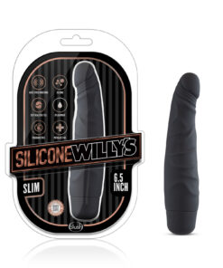 Silicone Willy's 6.5 Inch Vibrating Dildo - Black