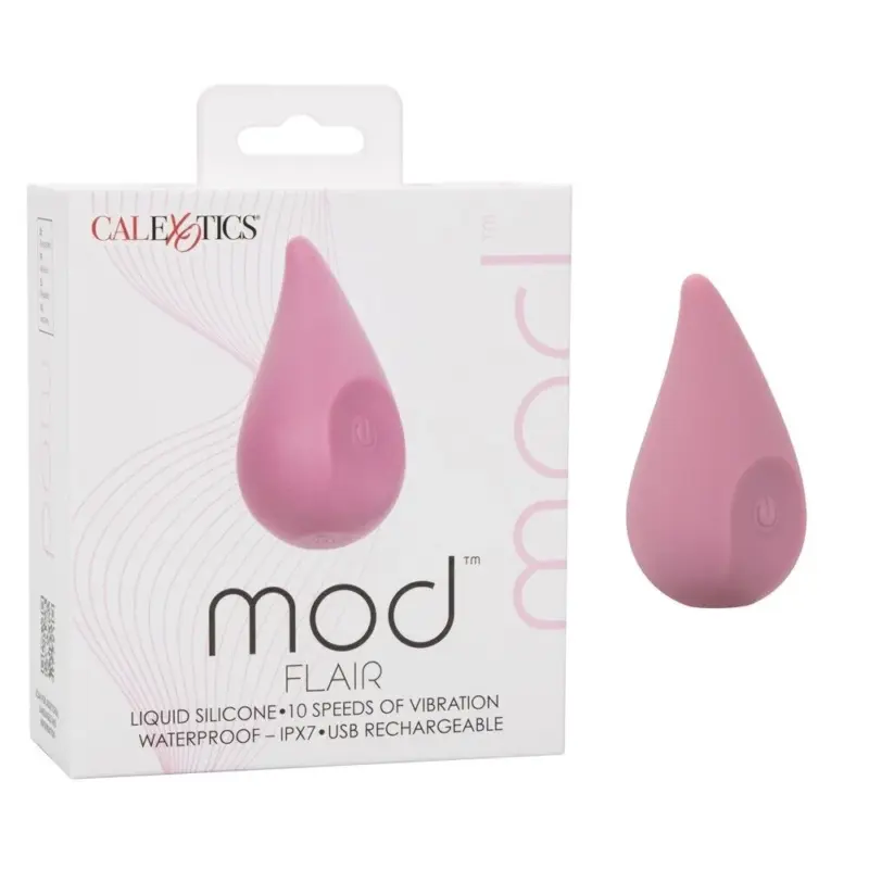 Vibrador para Clítoris de Silicona Líquida MOD Flair Rosa CalExotics