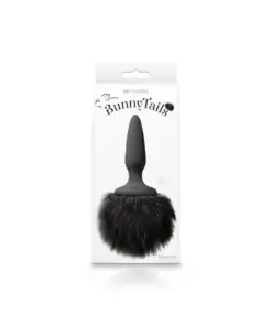 Bunny Tails - Mini - Black - Black Fur