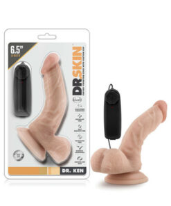 Dr. Skin - Dr. Ken - 6.5 Inch Vibrating Cock with Suction Cup - Vanilla