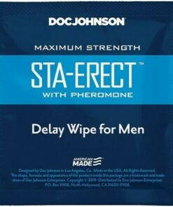 Almohadilla Sta-Erect With Pheromone Delay Wipes For Men