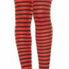 Striped Thigh Hi - One Size - Red / Black