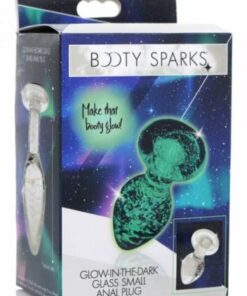 BS Glow-in-the-Dark Glass Small Anal Plug