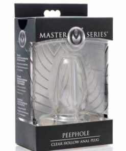 MS PeepHole Clear Hollow Anal Plug