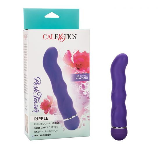 Vibrador de Silicona Posh Teaser Ripple Purple CalExotics