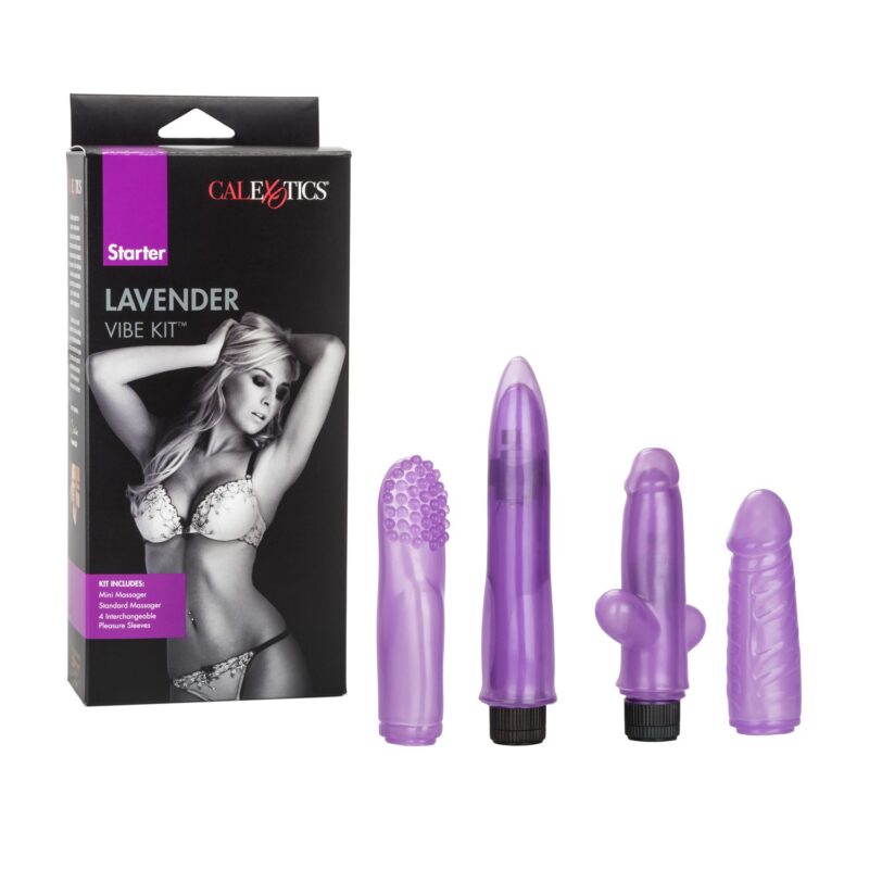 Kit de Vibradores con Fundas Intercambiables Starter Lavender Vibe Kit CalExotics