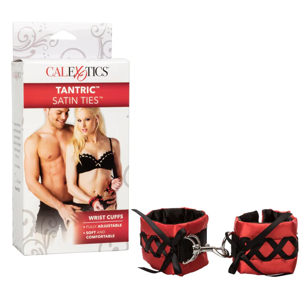 Esposas para Muñecas de Satín Tantric Satin Ties Rojo CalExotics