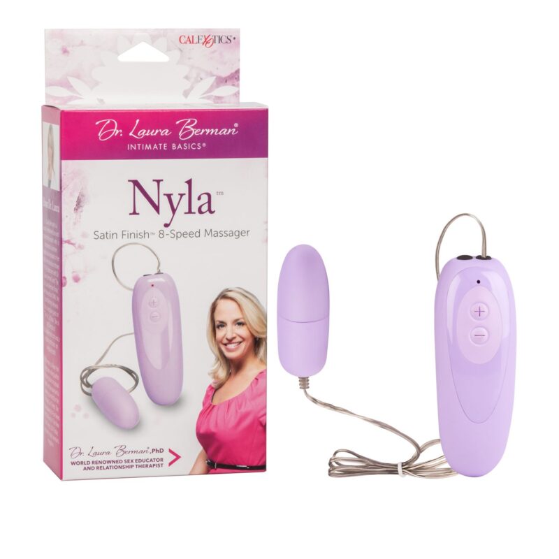 Vibrador tipo Bullet con Control Nyla Satin Finish 8-Speed Dr. Laura Berman CalExotics