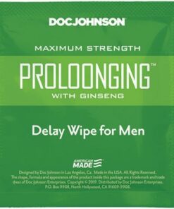 Almohadilla Proloonging With Ginseng  Delay Wipes For Men
