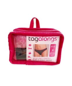 Tangalongs Mediana (Negro-Rosa) 2 Pz Tanga Desechable