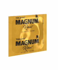 Condón Trojan Magnum Raw lubricado – Tamaño grande (1 pieza)