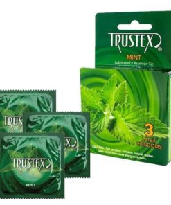 Trustex Flavored Lubricated Mint Condoms - 3
