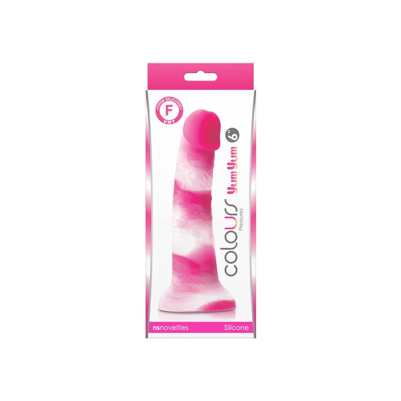 Dildo de Silicona Rosa Colours Yum Yum 16cm NS Novelties
