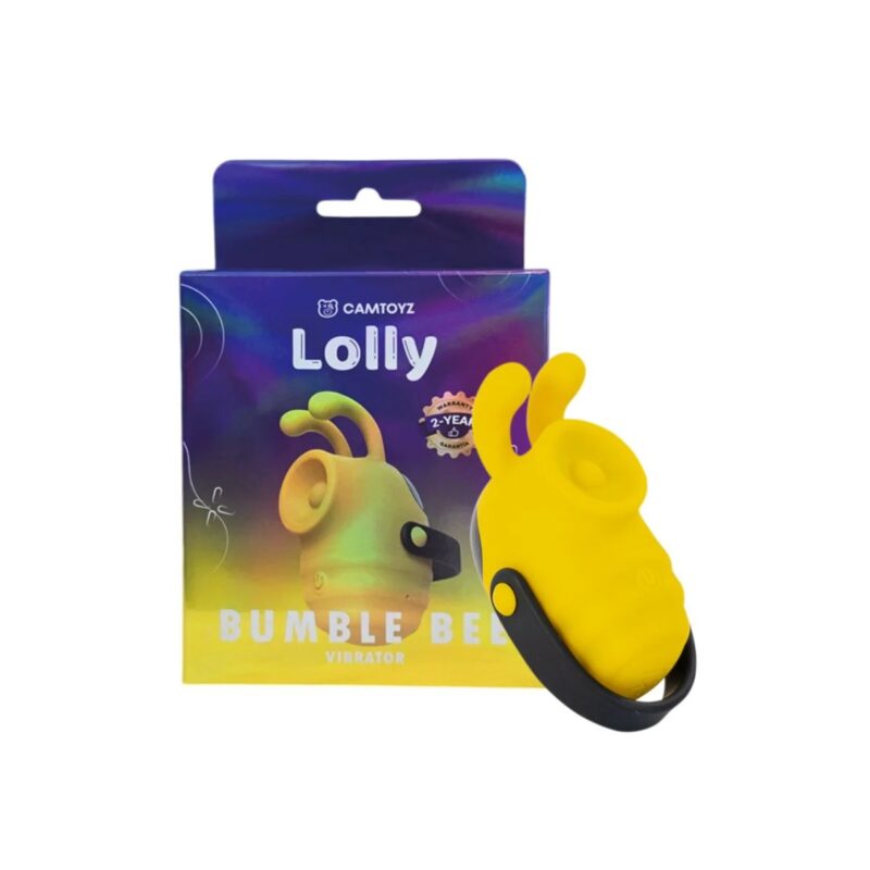 Estimulador de Clítoris por Succión y Vibración Lolly Bumble Bee Amarillo Camtoyz · fotografía 1