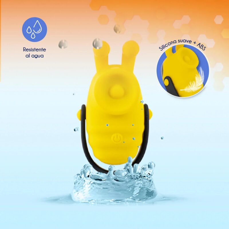 Estimulador de Clítoris por Succión y Vibración Lolly Bumble Bee Amarillo Camtoyz · fotografía 2