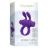 Anillo Vibrador Rabbit Ring Recargable Curvo Morado