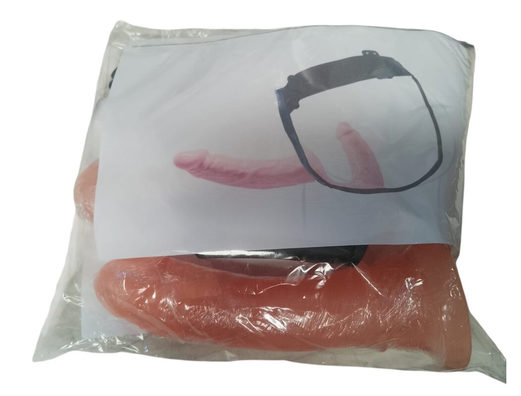 Arnés con Dildo Doble Flexible Color Piel Unitalla Genérico
