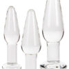 Kit de Plugs Anales de Vidrio Crystal Apollo 3 Piezas