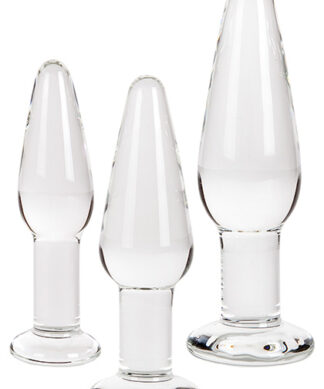 Kit de Plugs Anales de Vidrio Crystal Apollo 3 Piezas