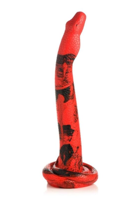 Dildo de Serpiente King Cobra Fantasy Rojo XL 46 cm Creature Cocks · fotografía 1
