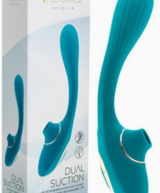 Vibrador de Succión y Estimulador de Punto G Dual Suction Turquesa
