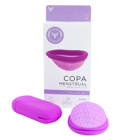 Copa Menstrual Tipo Disco Talla L Morada