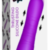 Dildo de Silicona con Función de Empuje Morado Bang! 21cm